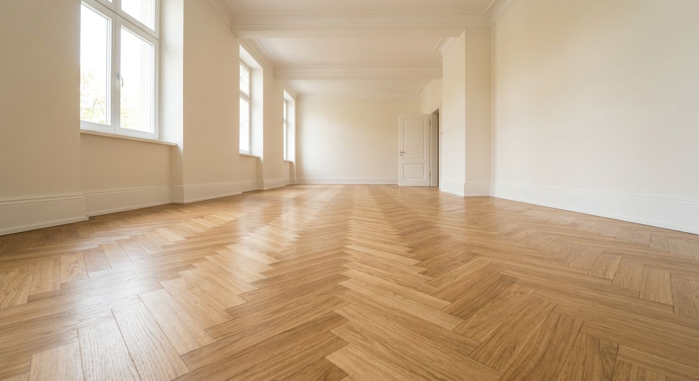 Pavimento in legno a spina di pesce
